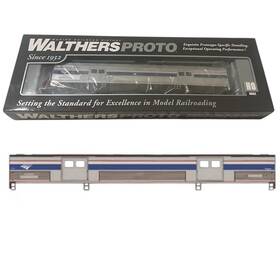 920-13087 Walthers Proto 13087 Ho Scale 73ft Budd Baggage Car Amtrak Amtk Decal Phase Vi