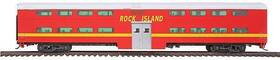 920-15502 Walthers Ho Rock Island 85ft P-s Bi-level Commuter Coach Car Lighted