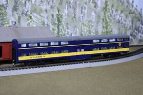 920-16505 Walthers Proto Ho Alaska Railroad 85ft Bi-level Commuter Coach Passenger Car Led