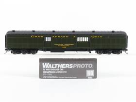 920-17502 Walthers Ho Scale Proto C&o Railway 70ft Hwt Baggage Passenger Car #312