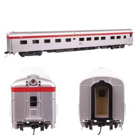 920-18930 Walthers 18930 85ft Ps Blunt End 10-6 Sleeper Sp #9054 Stainless With Red Str Unlit