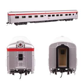 920-18932 Walthers 18932 85ft Ps Blunt End 10-6 Sleeper Sp #9056 Stainless With Red Str Unlit