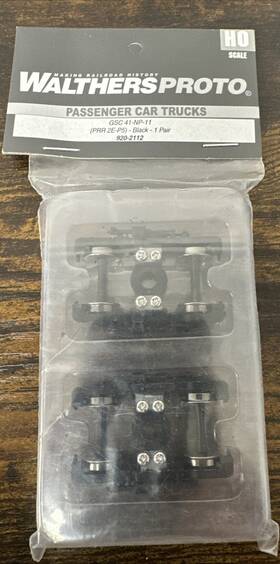 41-np-11 Walthers 920-2112 Proto Ho #920-2112 Gsc Pennsylvania Rr 2e-p5 Passenger Trucks