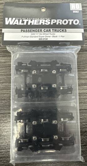 920-2134 Walthers Proto Ho #920-2134 Gsc 11ft Six Wheel Passenger Trucks - Ps Super Dome 920-2134 Walthers Proto Ho #920-2134 Gsc 11ft Six Wheel Passenger Trucks - Ps Super Dome
