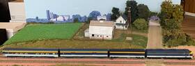 920-47989 Walthers Ho Complete C&o 4-car Pere Marquette Train With Modernized E7a. Iob