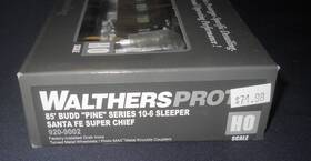 920-9002 Walthers Ho Proto Santa Fe Super Chief 85ft Budd Pine Series 10-6 Sleeper