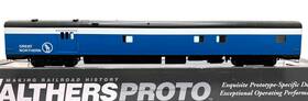 920-9061 Walthers Ho Proto Acf Baggage-dormitory Great Northern Gn Big Sky Blue