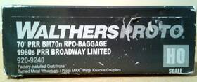 920-9240 Walthers Ho Proto 70ft Bm70m Rpo-baggage Post Office Car Broadway Limited Prr 920-9240 Walthers Ho Proto 70ft Bm70m Rpo-baggage Post Office Car Broadway Limited Prr