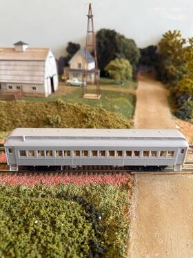 931-762 Walthers Ho Mainline 60ft Heavyweight Coach. Undecorated. 931-762. Iob