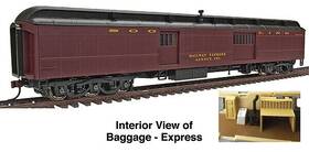 932-10517 Walthers Soo Line Inch Heavyweight Baggage Rea Express - Ho Scale -w/interior New Rtr Oop