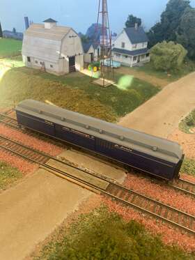 932-10520 Walthers Ho Heavyweight Baggage Car Nashville Chattanooga And St. Louis