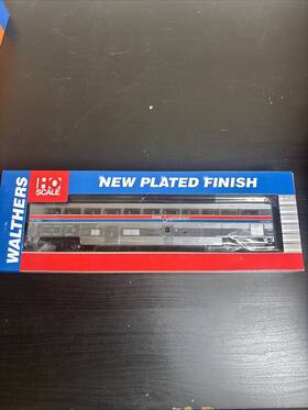 932-16151 Walthers Nib Ho Scale Amtrak Superliner I Coach Baggage Phaseil Plated 932-16151 Walthers Nib Ho Scale Amtrak Superliner I Coach Baggage Phaseil Plated