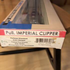 932-16701 Walthers Ho Pullman Standard Pool Scheme Imperial Banner 4-4-2 Sleeper