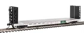 932-28207 Walthers Soo Line - Gsc Bulkhead Flat Car Green Colormark -n Scale Inch 2 Pack Rtr New