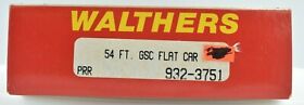 932-3751 Walthers Pennsylvania Railroad Prr 54 Foot Gsc Flat Car Tofc Bulkhead