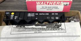 932-4905 Walthers Ho Rtr 100 Ton Quad Hopper L&n 198024 Nib