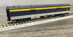 932-55107 Walthers N Scale Ps 72 Baggage Car C&o Smooth Side Nib