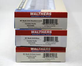 932-6389 Walthers 932-6369 932-6329 - Lot Of 3 Canadian Pacific Passenger Cars Slumbercoach/diner/coach
