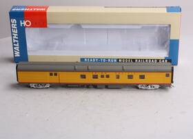 932-6474 Walthers Ho Scale Union Pacific 85ft Budd Baggage Dormitory Ln/box