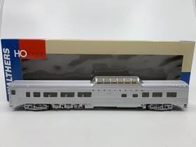932-6487 Walthers Ho Scale Burlington Route 85ft Budd Dome Coach Passenger Car Ln
