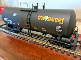 932-7206 Walthers Tru Sweet 16k Funnel Flow Tank Car- Ho Scale - Inch Corn Syrup Logo Rtr New