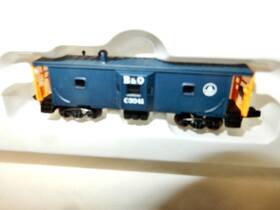 932-8756 Walthers N Scale Freight Train Baltimore And Ohio Bay Window Caboose -nice Wth Box