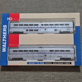 932-908 Walthers Ho Amtrak Auto Train Deluxe Sleeper/converted Lounge Set Of 2
