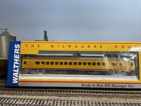 932-9252 Walthers Ho Milwaukee Road 30 Seat Parlor Car Hiawatha Yellow Scheme Nib Nos #