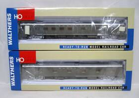 932-9382 Walthers Ho Santa Fe Pullman Double Bedroom And 10-6 Sleeper Passenger Car Set Nos