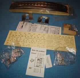 933-3371 Walthers O Scale Tinplate/wooden Coach Car Model Kit