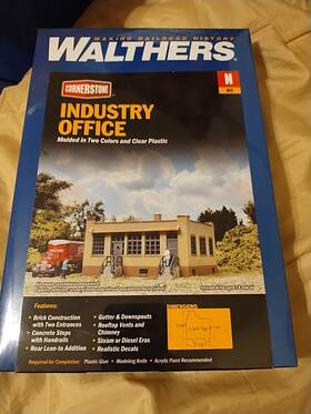 933-3834 Walthers N Scale - Industry Office Building Kit Still Sealed