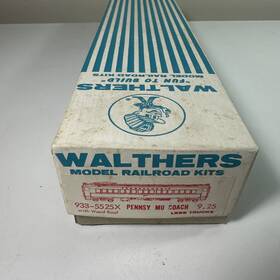933-5525x Walthers Pennsylvania Prr Craftsman Kit Coach With Wood Relief