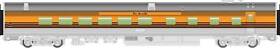 910-30167 Walthers Ho Scale 85foot Budd Diner Passenger Car Denver And Rio Grande Western Drgw