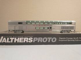 920-9604 Walthers Proto Ho Scale Santa Fe Atsf Budd Hi-level Sky Lounge