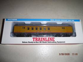 931-790 Walthers Trainline Ho Union Pacific 60ft Heavyweight Rpo #2071 Yellow New
