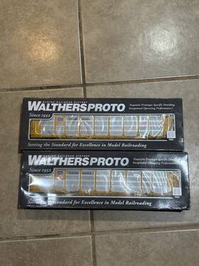 Walthersproto 920-110470 Ho Union Pacific Passenger Car Lot Of 2 Yellow/gray