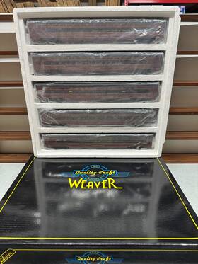 G1131-s Weaver 80 Pennsylvania 5 Car Scale Aluminum Passenger Set 2 Rail O Nib G1131-s Weaver 80 Pennsylvania 5 Car Scale Aluminum Passenger Set 2 Rail O Nib