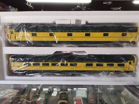 G1607-l Weaver G1607l 3-rail Cnw Add On Passenger Cars Sleeper And Coach - Scale Ob/ln