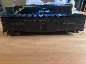 U21051ld Weaver O Gauge Ww2 Troop Kitchen Car #k-600 - 3 Rail/box