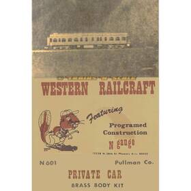 N-601 Western Railcraft N 601 Brass And Wood Mayflower Pullman Private Car Body Kit