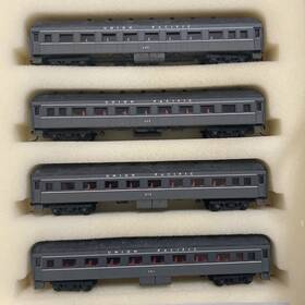 136ts Wheels Of Time 126ts Osl Unionpacific Harriman Coach 4 Car Set Wheel N Scale New