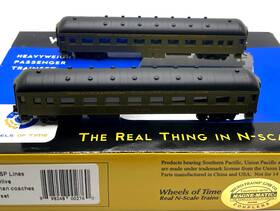 179ts Wheels Of Time N Southern Pacific Lines Sp Harriman Coaches 2pk Dark Olive