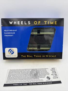 244ts Wheels Of Time N Scale Northern Pacific Heavyweight Passenger Set Rare
