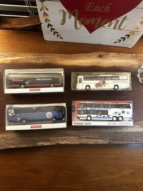 Wiking 006190714112 Coach Bus Set Of 4 Ho Vintage German And Czech Models