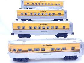 02716 Williams Trains Rio Grande 4 Car Passenger Set Streamliner C-8 Never Used