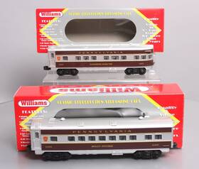 02727ao Williams O Prr Congressional 0-27 Streamliner 2 Car Add On Set Ex/box