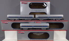 43502 Williams O Gauge Amtrak Phase Iv 60ft Amfleet 3 Car Coach Set Ex/box