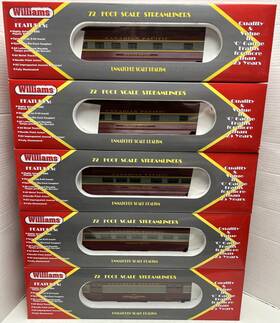85107 Williams O-gau 72ft 5-car Canadian Pacific Streamlined Passenger Car Set