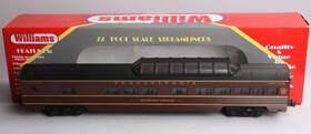 85205 Williams O Gauge Pennsylvania Tuscan 72ft Plasitic Vista Dome Car Ex/box