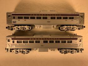 3-rail Williams Bc500 O Gauge #bc500 Pennsylvania Budd Car Set Ob Powered And Dummy